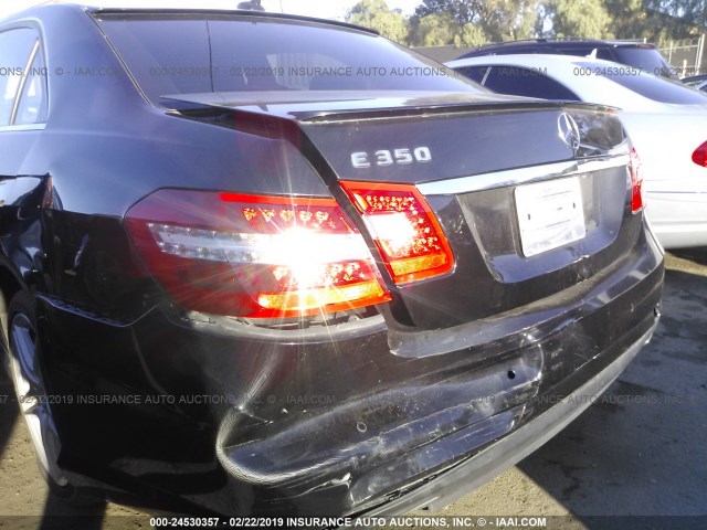 WDDHF5KB8CA590059 - 2012 MERCEDES-BENZ E 350 BLACK photo 6