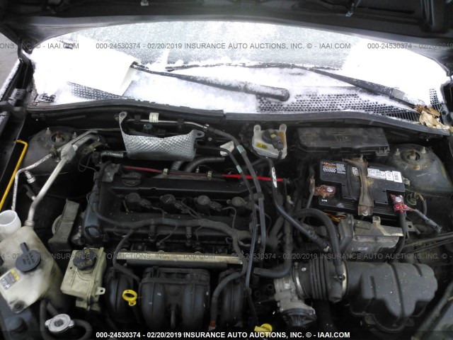 1FAHP35N78W155017 - 2008 FORD FOCUS SE/SEL/SES BLACK photo 10