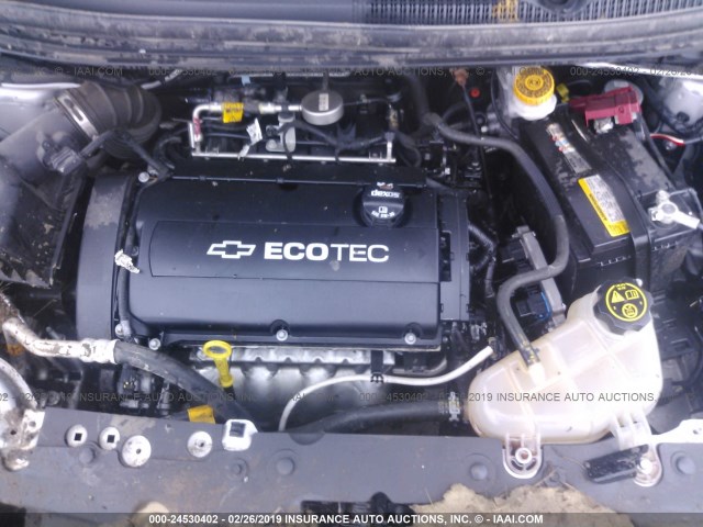 1G1JA5SH1G4128535 - 2016 CHEVROLET SONIC LS SILVER photo 10