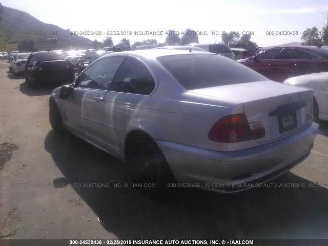 WBABM3348YJN82414 - 2000 BMW 323 CI SILVER photo 3