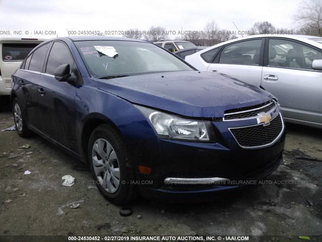 1G1PD5SH5C7325850 - 2012 CHEVROLET CRUZE LS BLUE photo 1