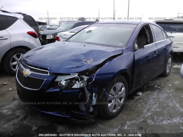 1G1PD5SH5C7325850 - 2012 CHEVROLET CRUZE LS BLUE photo 6