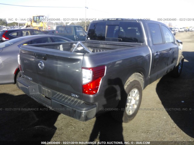 1N6AA1EK0HN538923 - 2017 NISSAN TITAN S GRAY photo 4