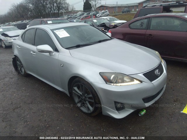 JTHBF5C27B5136633 - 2011 LEXUS IS 250 SILVER photo 1