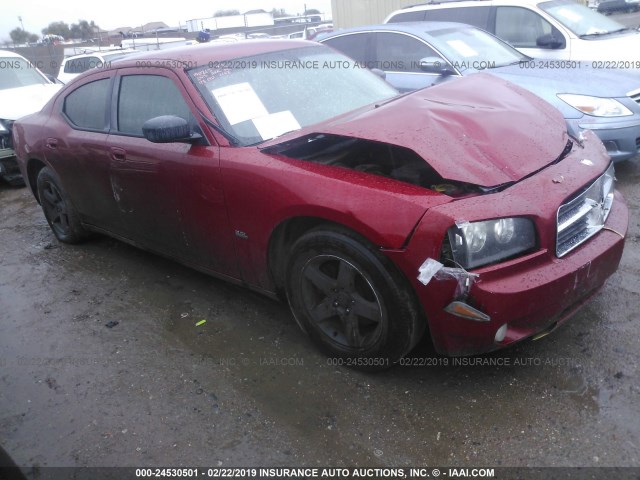 2B3CA3CV4AH227189 - 2010 DODGE CHARGER SXT RED photo 1