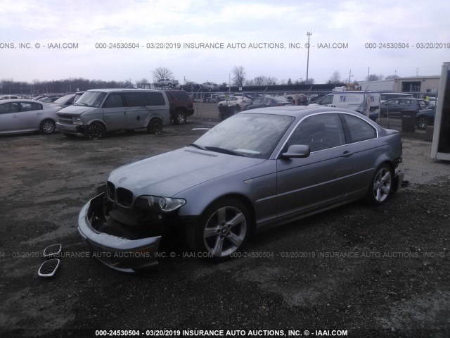 WBABD33414PL01951 - 2004 BMW 325 CI GRAY photo 2