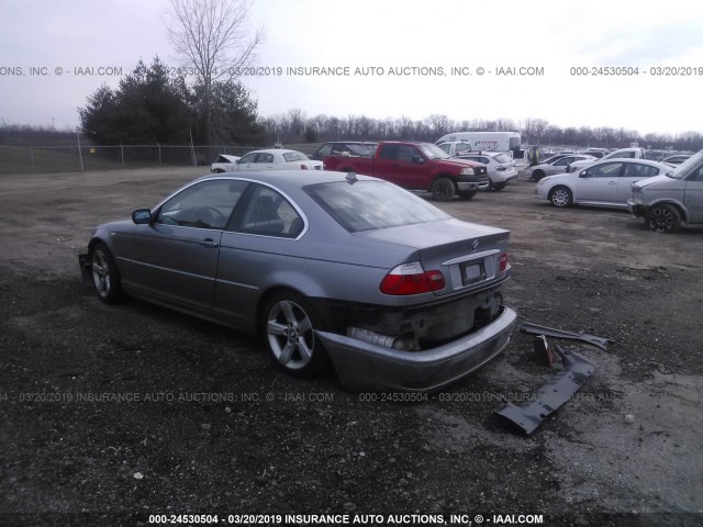 WBABD33414PL01951 - 2004 BMW 325 CI GRAY photo 3