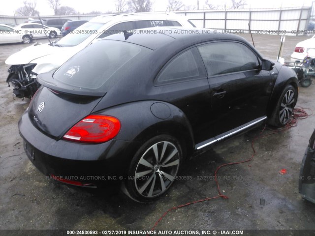 3VW4S7ATXDM685055 - 2013 VOLKSWAGEN BEETLE TURBO BLACK photo 4