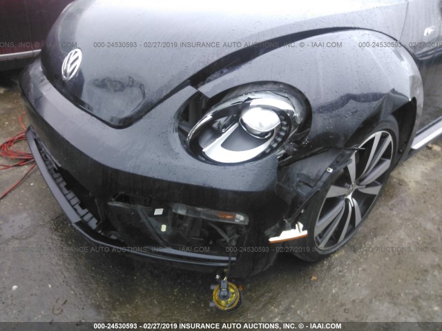 3VW4S7ATXDM685055 - 2013 VOLKSWAGEN BEETLE TURBO BLACK photo 6