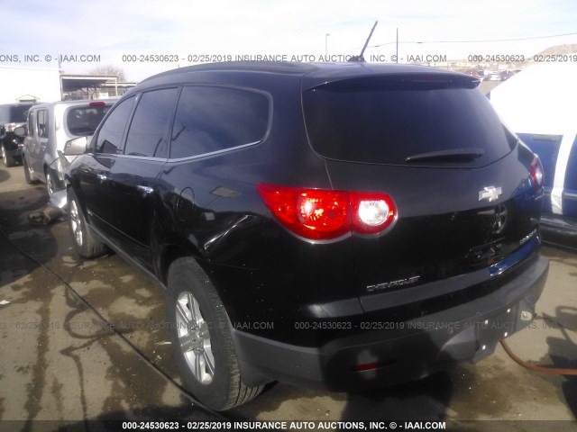 1GNER23D79S130114 - 2009 CHEVROLET TRAVERSE LT BLACK photo 3