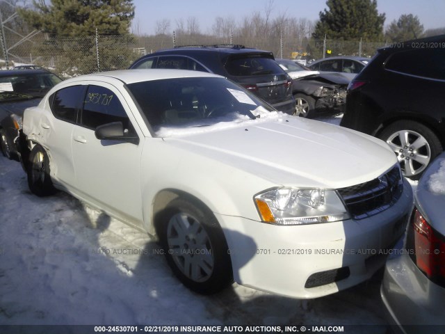 1B3BD4FBXBN579390 - 2011 DODGE AVENGER EXPRESS WHITE photo 1