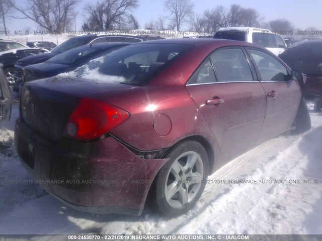 1G2ZG57B584194637 - 2008 PONTIAC G6 SE MAROON photo 4