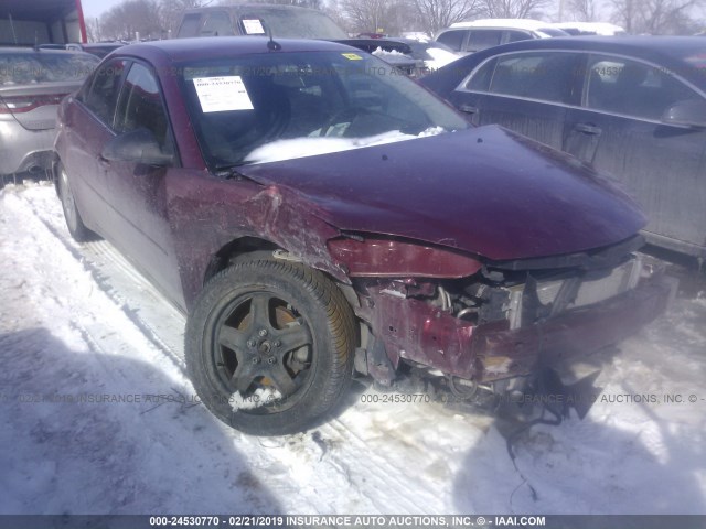 1G2ZG57B584194637 - 2008 PONTIAC G6 SE MAROON photo 6