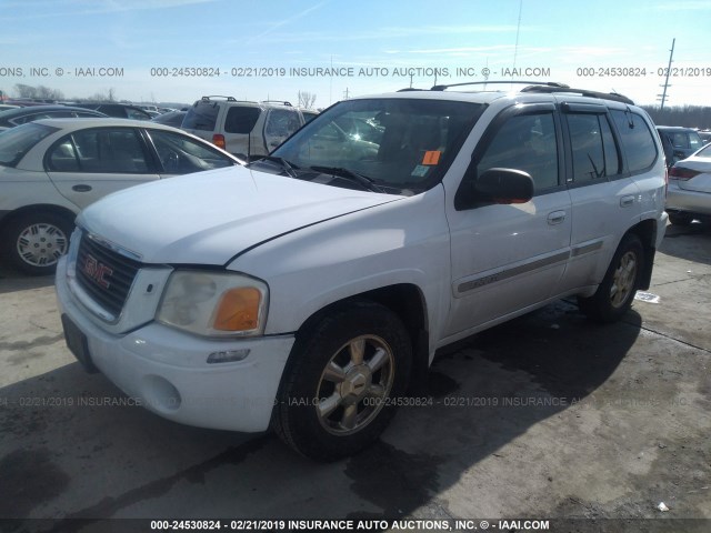 1GKDT13S222438638 - 2002 GMC ENVOY WHITE photo 2