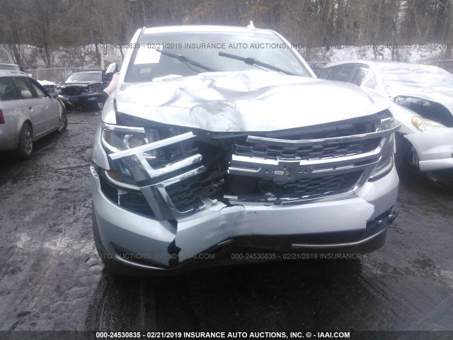 1GNSKJKC0FR555929 - 2015 CHEVROLET SUBURBAN K1500 LT SILVER photo 6