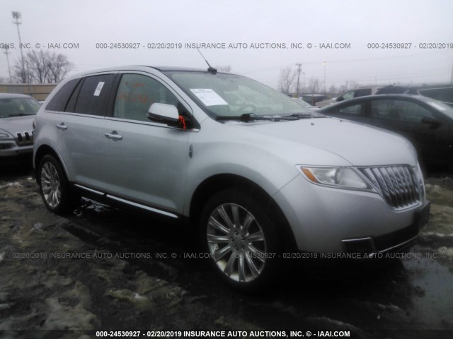 2LMDJ8JK3CBL04164 - 2012 LINCOLN MKX SILVER photo 1