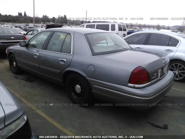 2FAFP74W5XX226209 - 1999 FORD CROWN VICTORIA LX GRAY photo 3