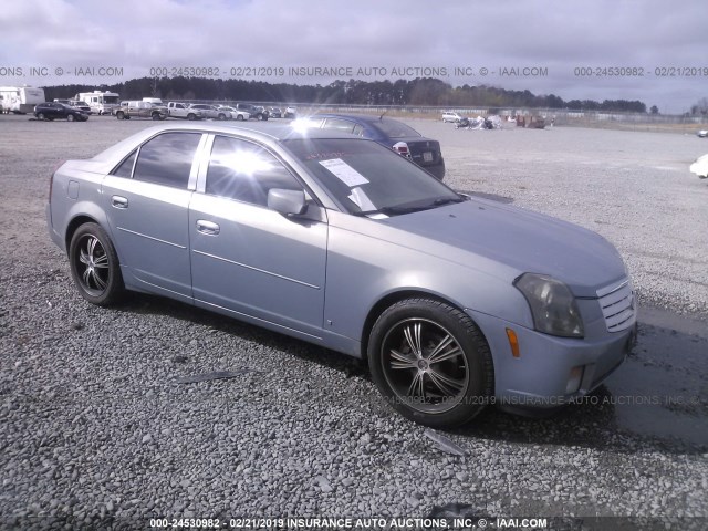 1G6DP577270118643 - 2007 CADILLAC CTS HI FEATURE V6 Light Blue photo 1