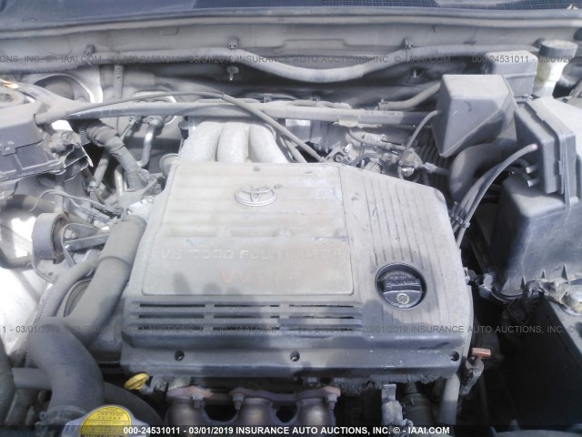 JTEHF21A730116381 - 2003 TOYOTA HIGHLANDER LIMITED WHITE photo 10