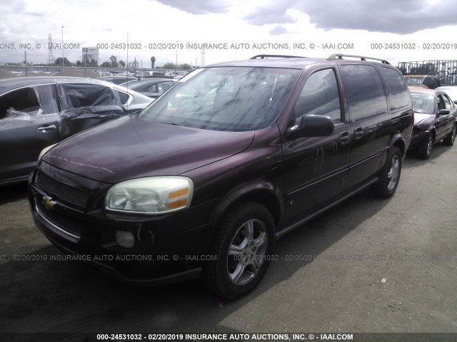 1GNDV23198D198169 - 2008 CHEVROLET UPLANDER LS BURGUNDY photo 2