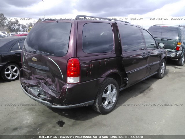 1GNDV23198D198169 - 2008 CHEVROLET UPLANDER LS BURGUNDY photo 4