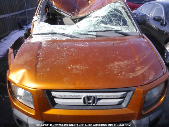 5J6YH28708L001694 - 2008 HONDA ELEMENT EX ORANGE photo 10