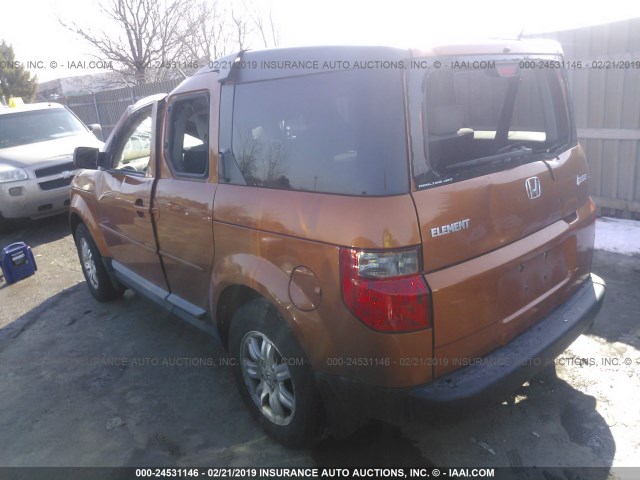 5J6YH28708L001694 - 2008 HONDA ELEMENT EX ORANGE photo 3