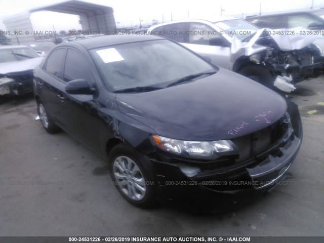 KNAFU4A25C5577293 - 2012 KIA FORTE EX BLACK photo 1