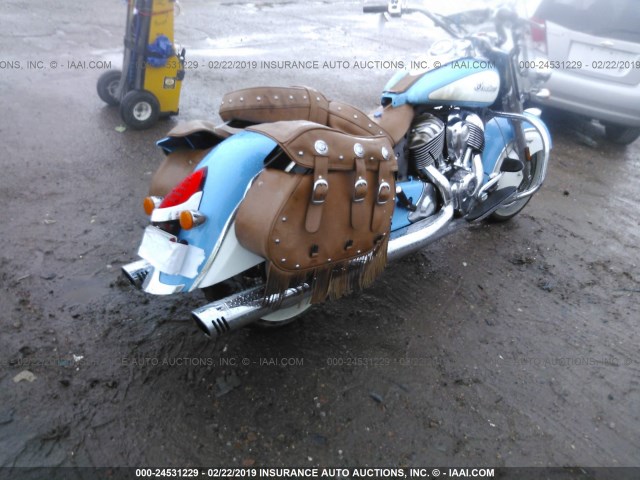 56KCVAAA5J3367580 - 2018 INDIAN MOTORCYCLE CO. CHIEF VINTAGE 蓝色 照片 4