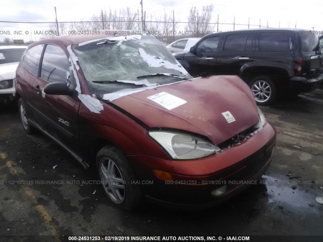 3FAFP3130YR240960 - 2000 FORD FOCUS ZX3 ORANGE photo 1