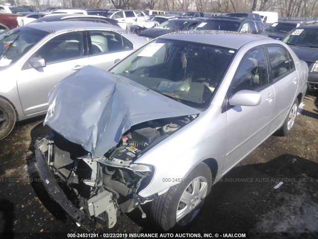 1NXBR30E25Z529683 - 2005 TOYOTA COROLLA CE/LE/S SILVER photo 2