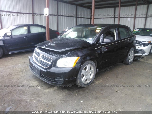 1B3HB48A59D184683 - 2009 DODGE CALIBER SXT BLACK photo 2