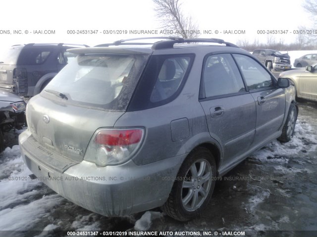 JF1GG68656H803568 - 2006 SUBARU IMPREZA OUTBACK SPORT/OUTBACK SPC SILVER photo 4