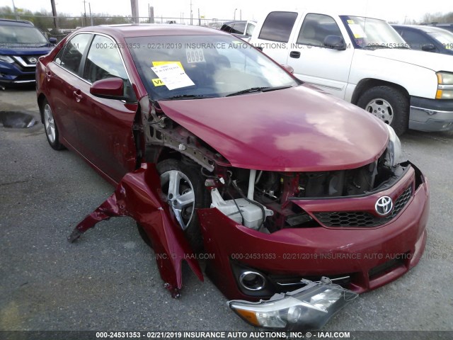 4T1BF1FK8EU840870 - 2014 TOYOTA CAMRY L/SE/LE/XLE Qırmızı foto 6