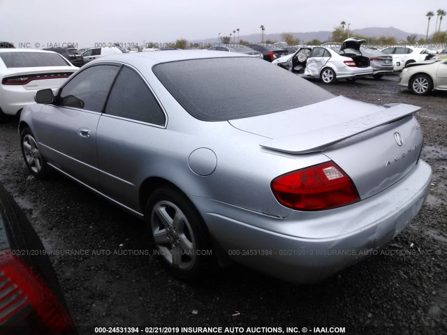 19UYA42681A021815 - 2001 ACURA 3.2CL TYPE-S SILVER photo 3