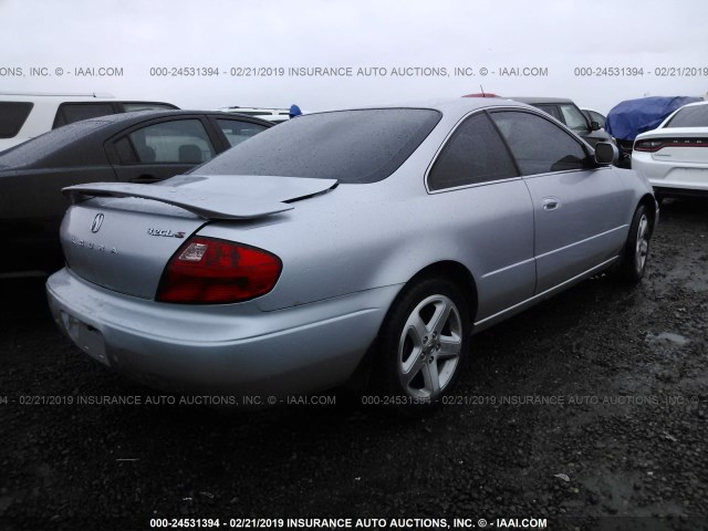 19UYA42681A021815 - 2001 ACURA 3.2CL TYPE-S SILVER photo 4
