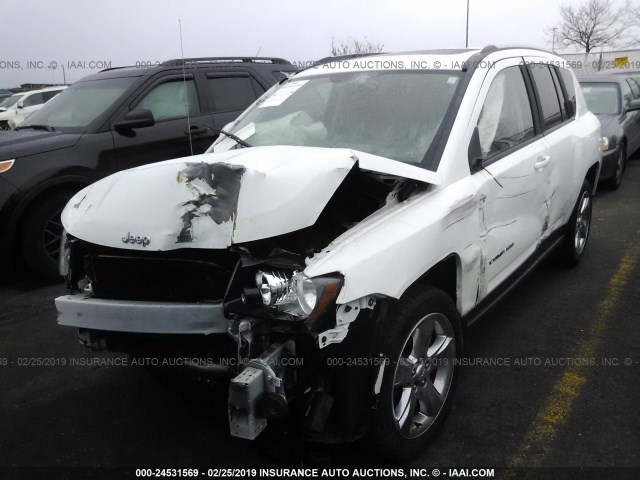 1C4NJDEB0FD333532 - 2015 JEEP COMPASS LATITUDE WHITE photo 2