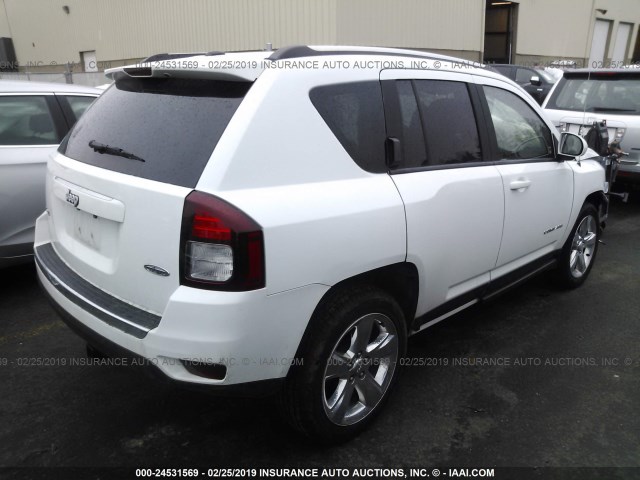 1C4NJDEB0FD333532 - 2015 JEEP COMPASS LATITUDE WHITE photo 4