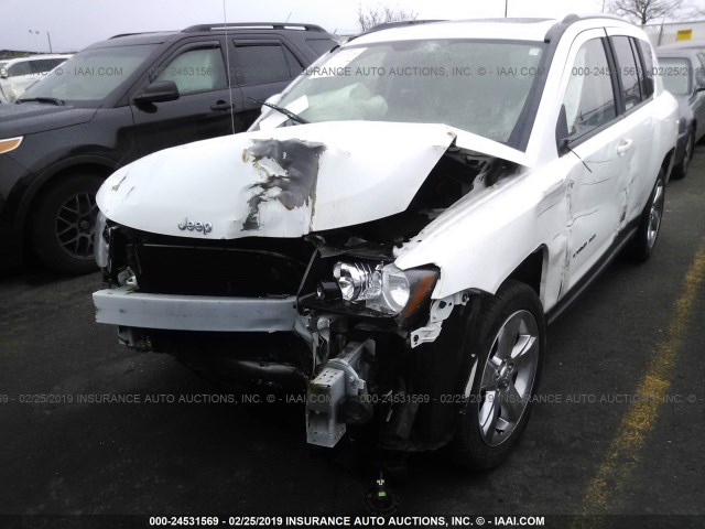 1C4NJDEB0FD333532 - 2015 JEEP COMPASS LATITUDE WHITE photo 6