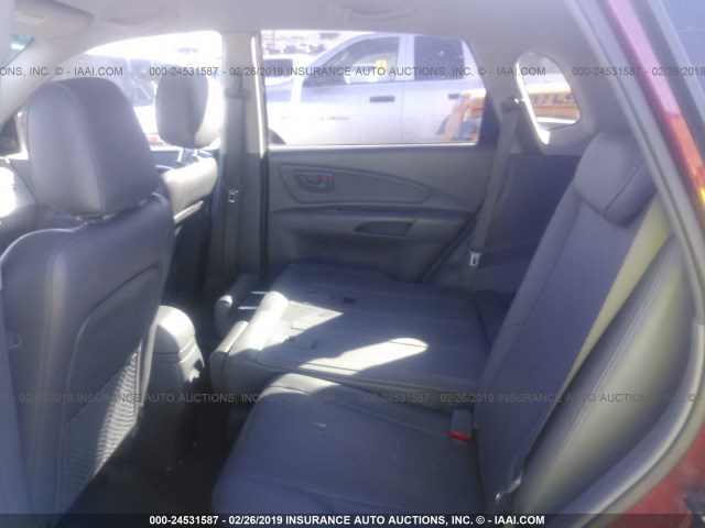 KM8JN12D15U054074 - 2005 HYUNDAI TUCSON GLS/LX MAROON photo 8