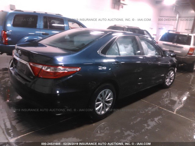 4T4BF1FK2FR463959 - 2015 TOYOTA CAMRY LE/XLE/SE/XSE Navy photo 4