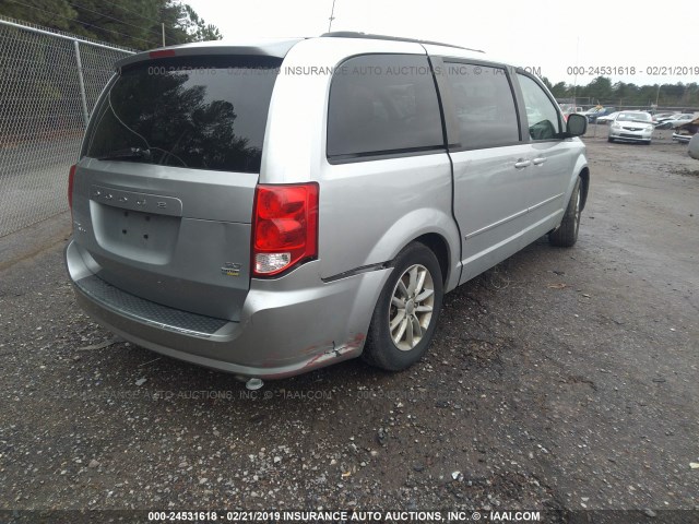 2C4RDGCGXFR541472 - 2015 DODGE GRAND CARAVAN SXT SILVER photo 6