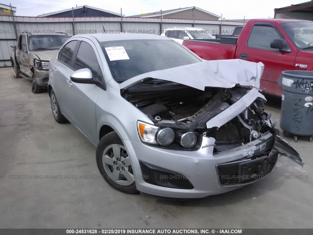 1G1JA5SH1E4220080 - 2014 CHEVROLET SONIC LS SILVER photo 1