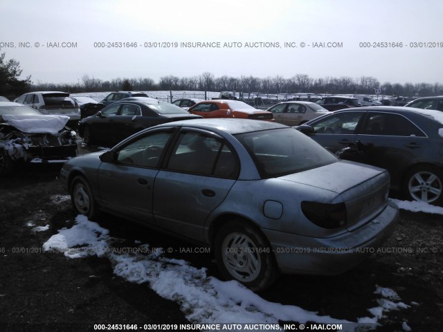 1G8ZH52812Z260089 - 2002 SATURN SL1 BLUE photo 3