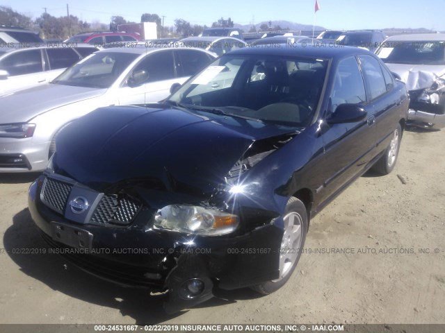 3N1CB51D36L557201 - 2006 NISSAN SENTRA 1.8/1.8S BLACK photo 2