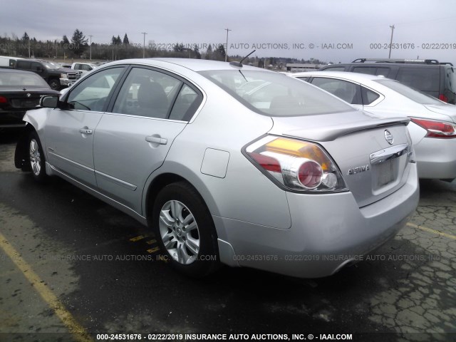 1N4CL2APXAC110233 - 2010 NISSAN ALTIMA HYBRID SILVER photo 3