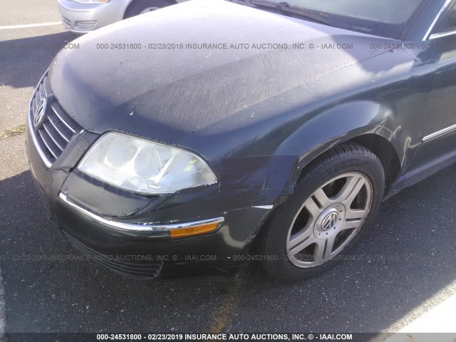 WVWND63B04E214702 - 2004 VOLKSWAGEN PASSAT GL GRAY photo 6