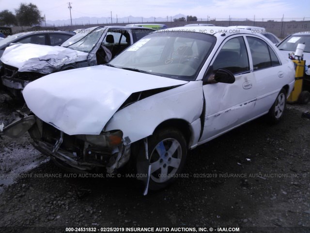 3FAFP13P92R107013 - 2002 FORD ESCORT WHITE photo 2