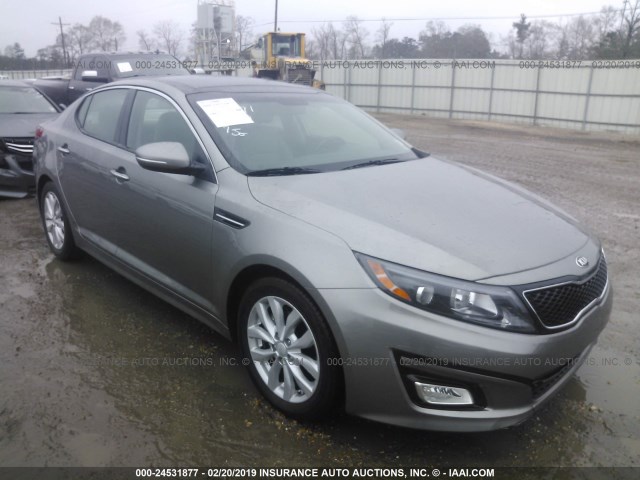 5XXGN4A73FG419471 - 2015 KIA OPTIMA EX GRAY photo 1