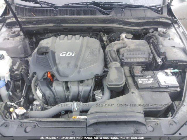5XXGN4A73FG419471 - 2015 KIA OPTIMA EX GRAY photo 10